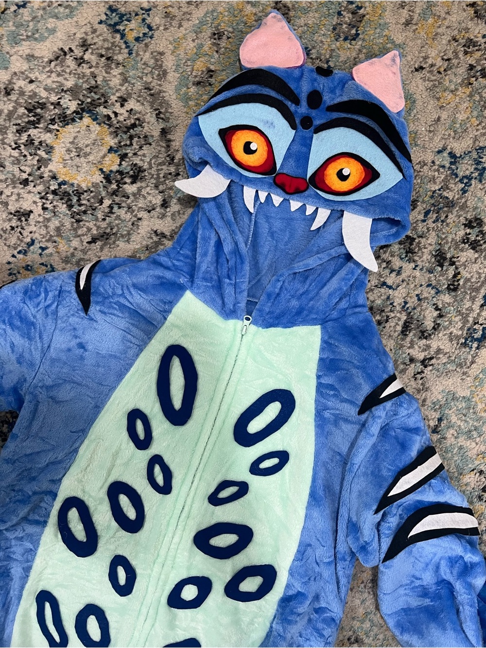 Derpy Tiger Costume Adult Onesie